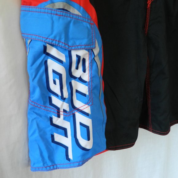 Budweiser Bud Light Mens Swim Trunk Shorts Size 38 - Picture 3 of 6